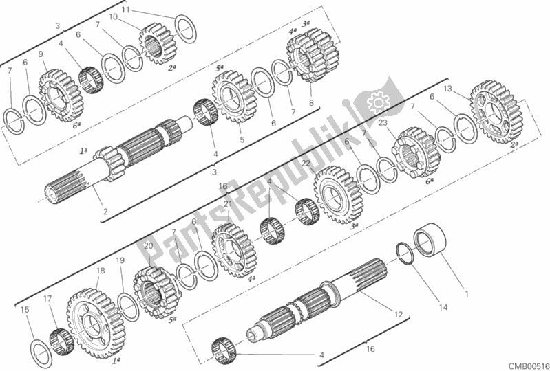 Tutte le parti per il Riduttore del Ducati Scrambler 1100 Sport USA 2018